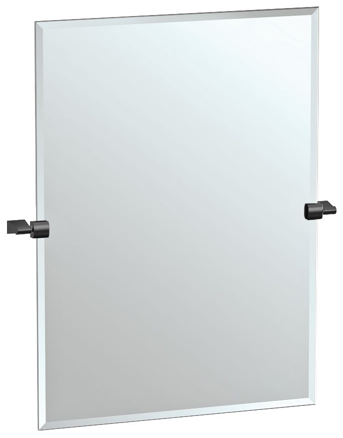 Bleu Matte Black 27 3/4" x 31 1/2" Rectangular Wall Mirror