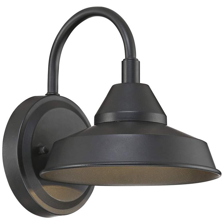 Image 2 Westley 8 1/2" High Black LED Outdoor Wall Light