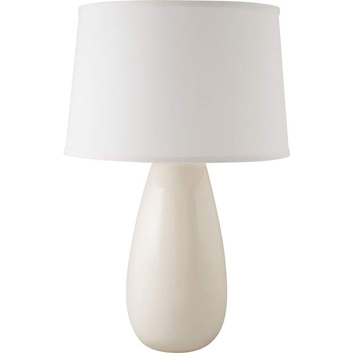 Riverceramic Teardrop Gloss White Mini, Ceramic Teardrop Table Lamp