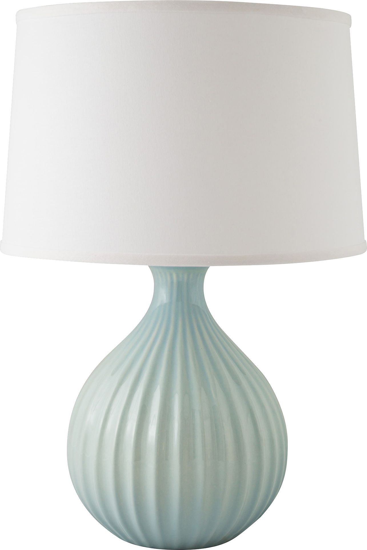 RiverCeramic Sprout Gloss Mist Gray Table Lamp