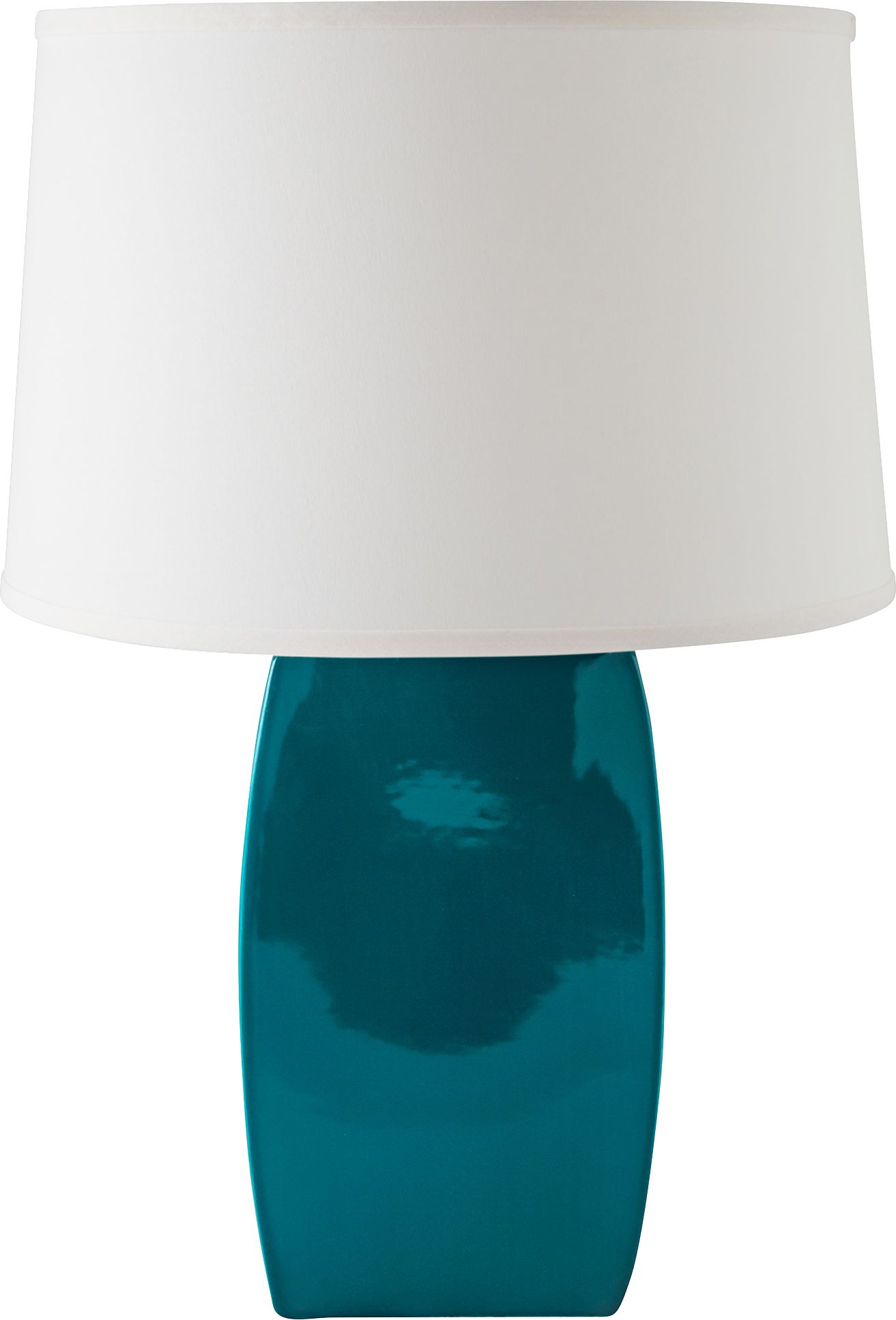 RiverCeramic Soft Rectangle Gloss Ocean Table Lamp