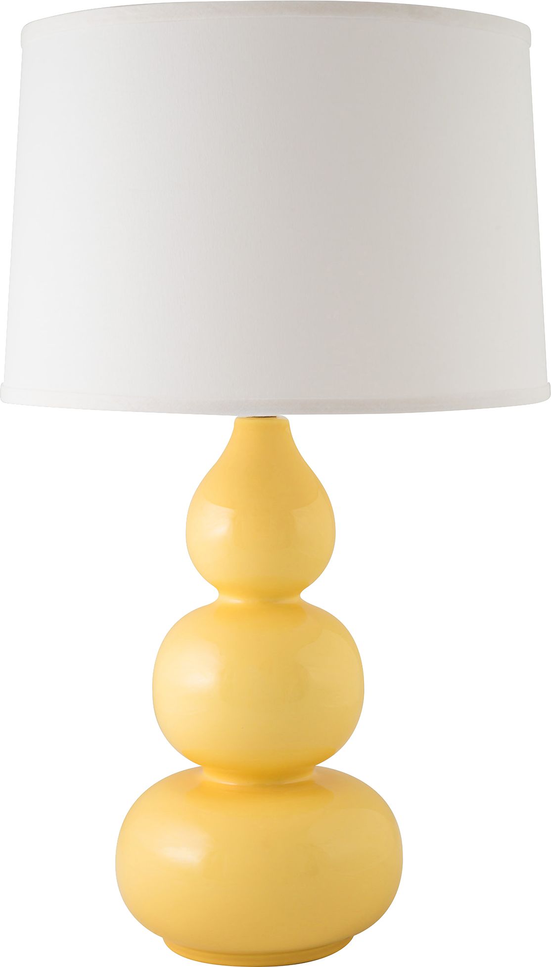 yellow light table lamp