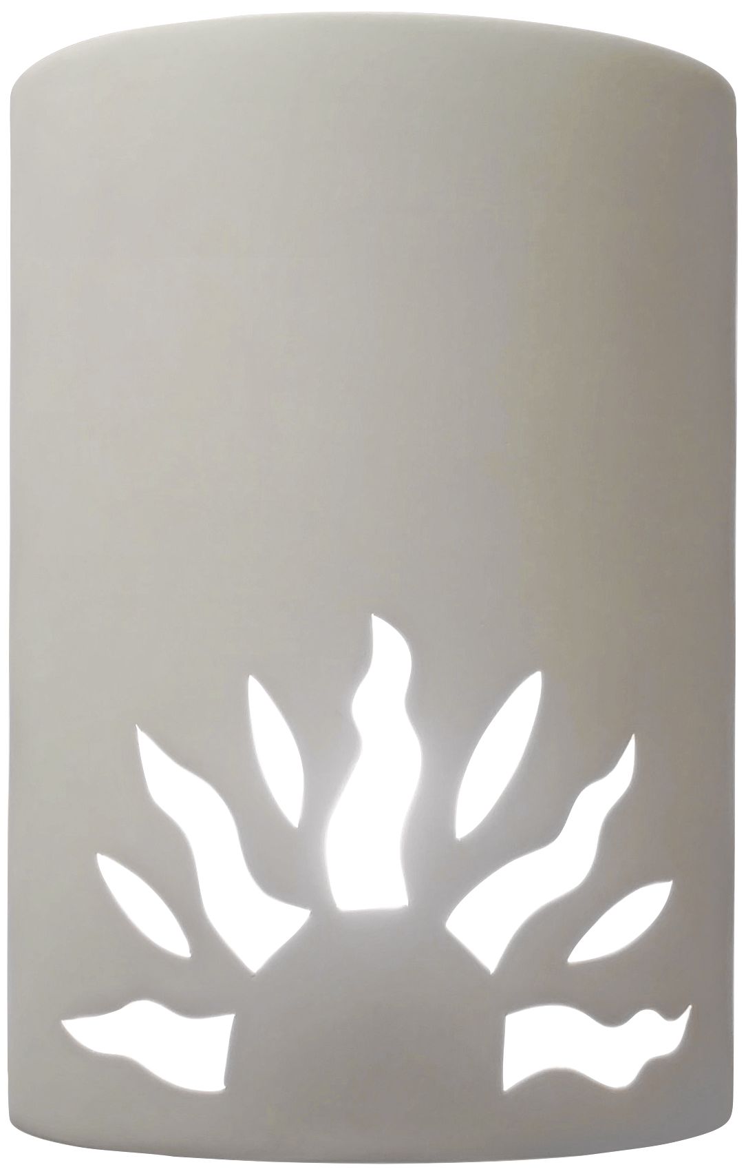 Asavva 10 1/2" High White Outdoor Wall Light with Half Sun