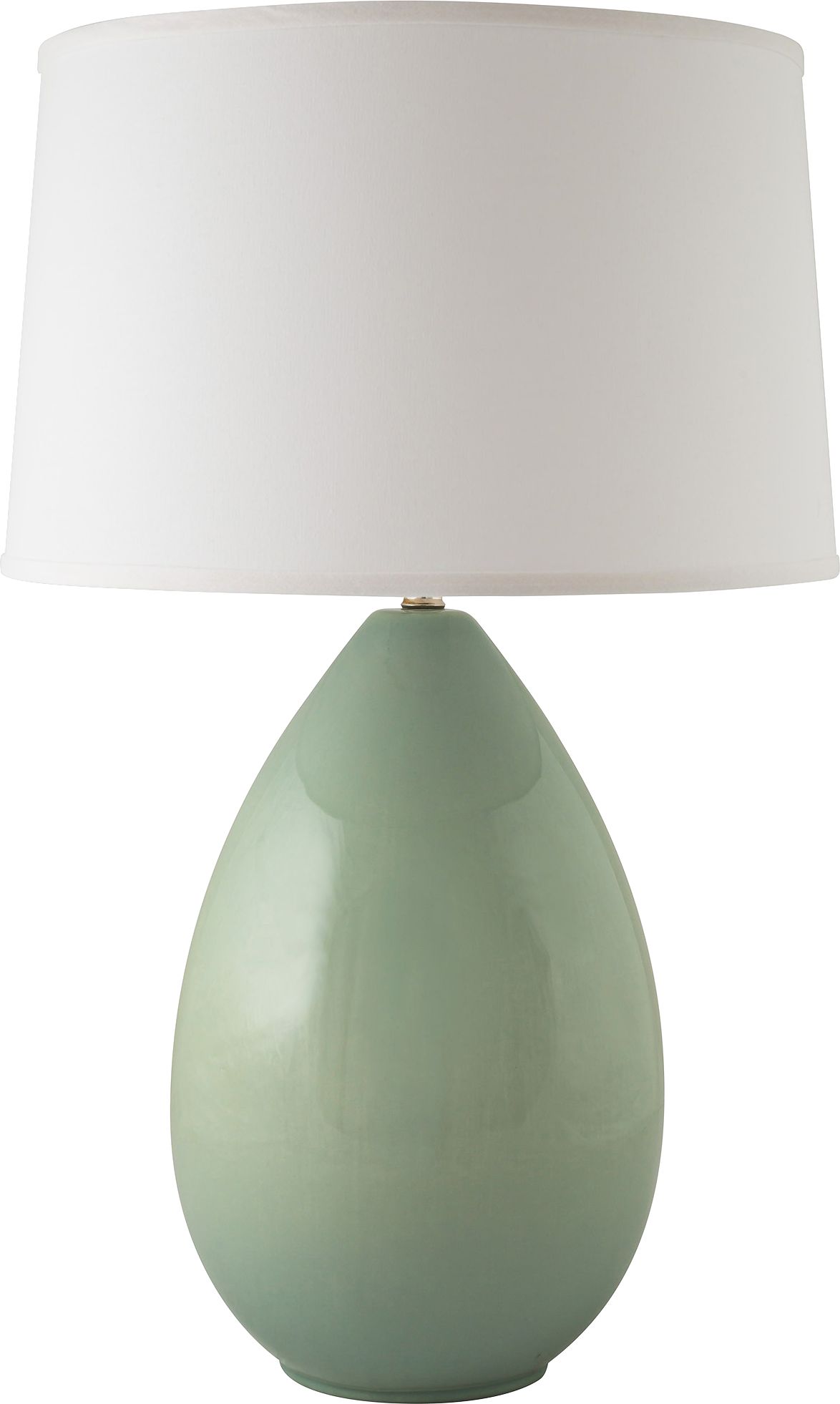 RiverCeramic Egg Gloss Wythe Blue Table Lamp