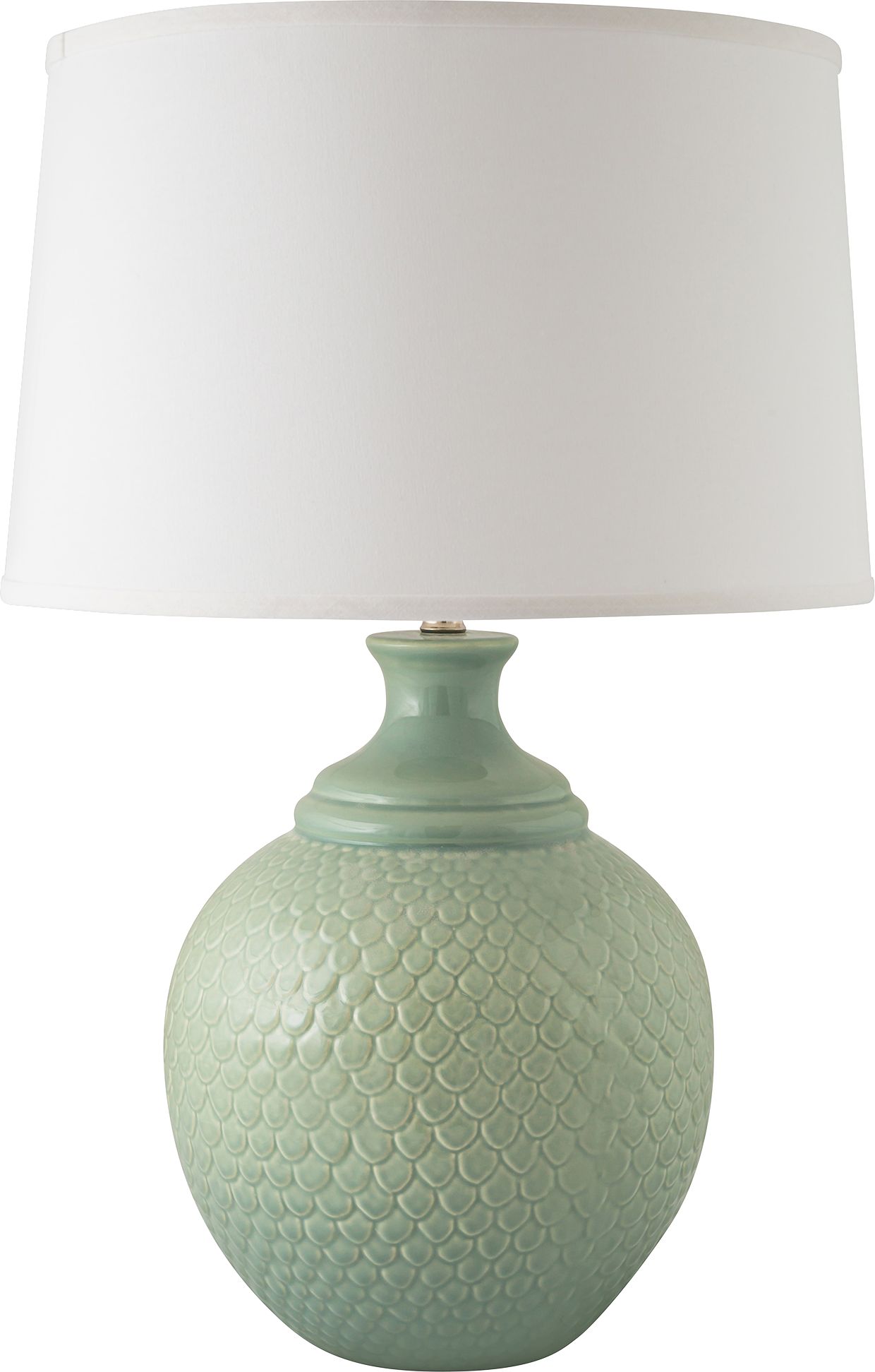 RiverCeramic Shell Dance Gloss Wythe Blue Table Lamp