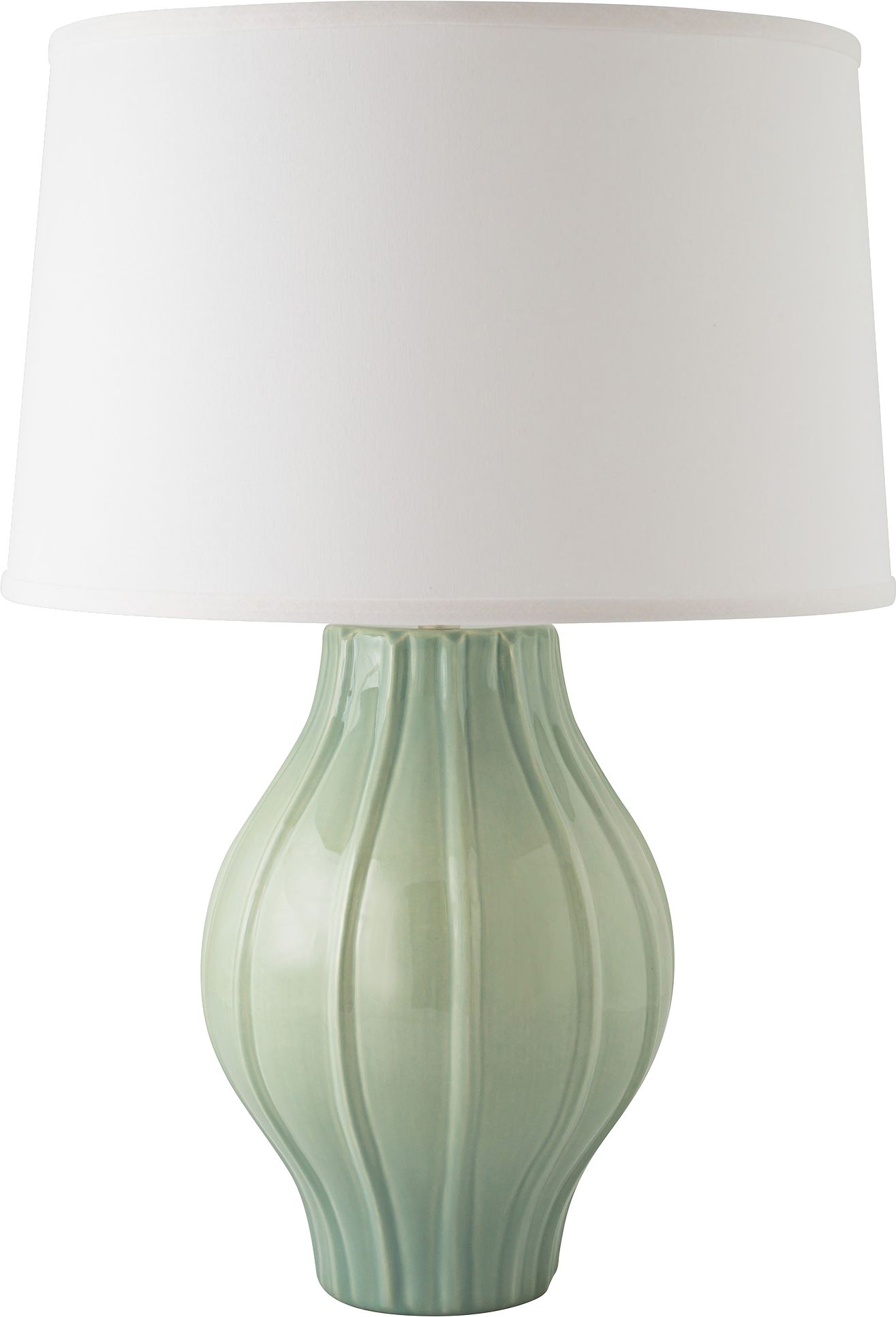 large blue table lamps
