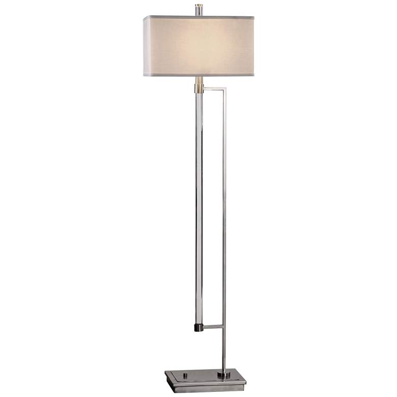 Image 2 Uttermost Mannan 64 1/4" High Acrylic and Nickel Floor Lamp