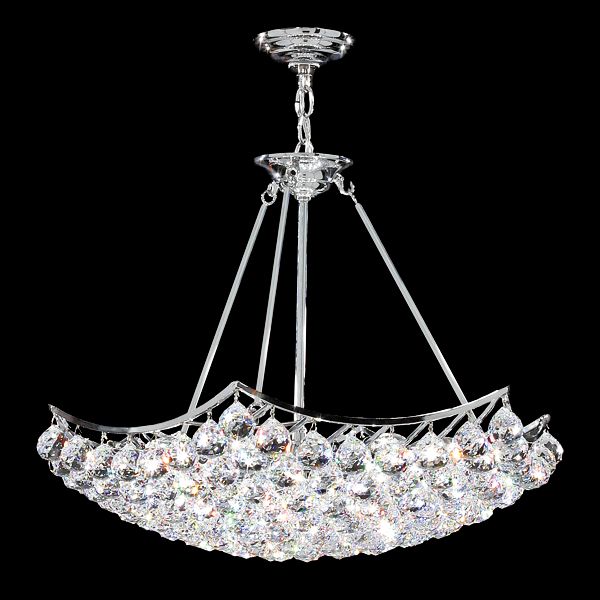 James Moder Cascade 26" Wide Silver Crystal Chandelier