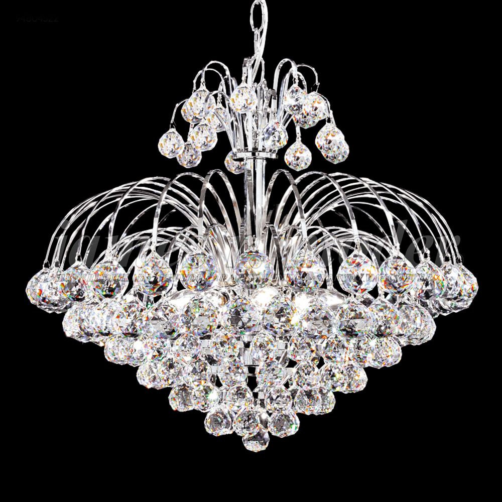 James Moder Jacqueline 20" Wide Silver Crystal Chandelier