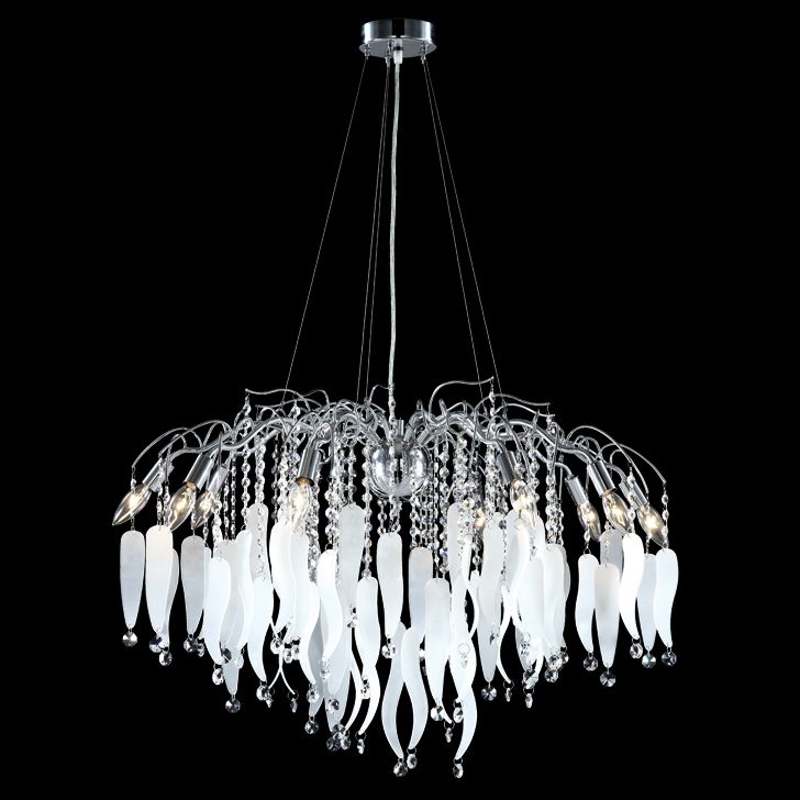 James Moder Contemporary 31" Wide Silver Chandelier