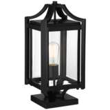 Rockford Collection 17 3/4&quot; High Black Pier Mount Light