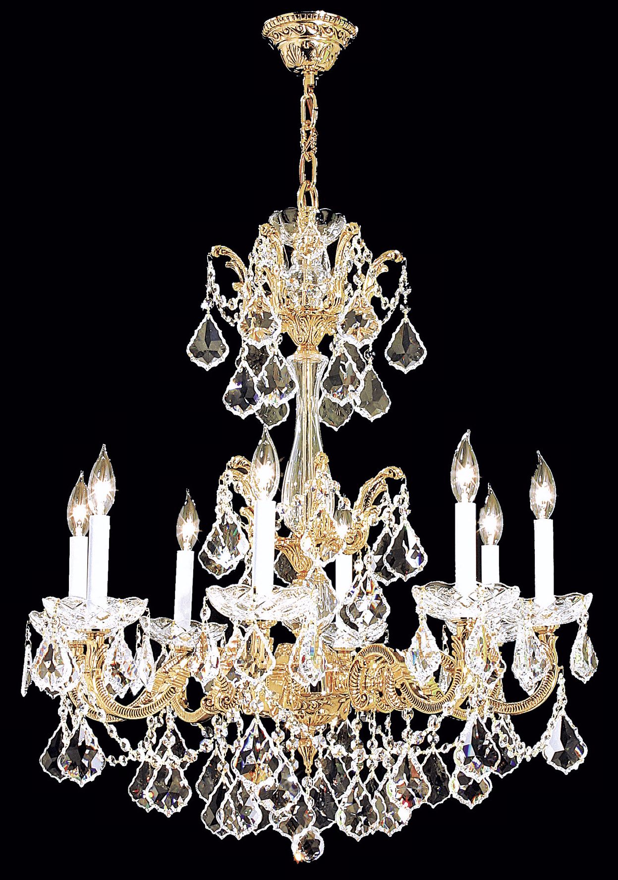 James R. Moder Madrid Collection Eight Light Chandelier