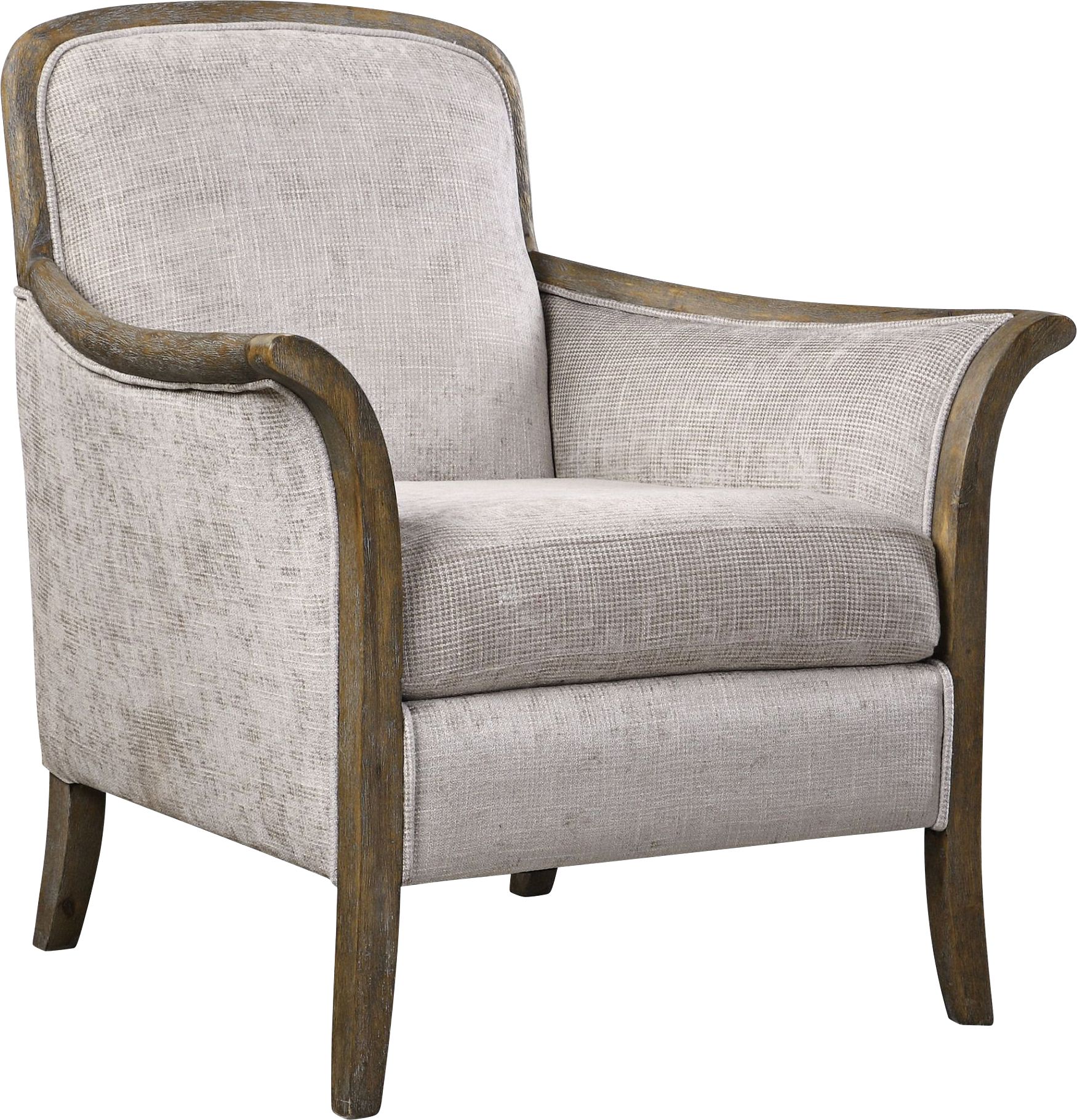 Uttermost Brittoney Taupe and Stone Accent Armchair 14C24 Lamps Plus