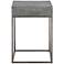 Jude 14" Wide Concrete and Steel Modern Accent Table