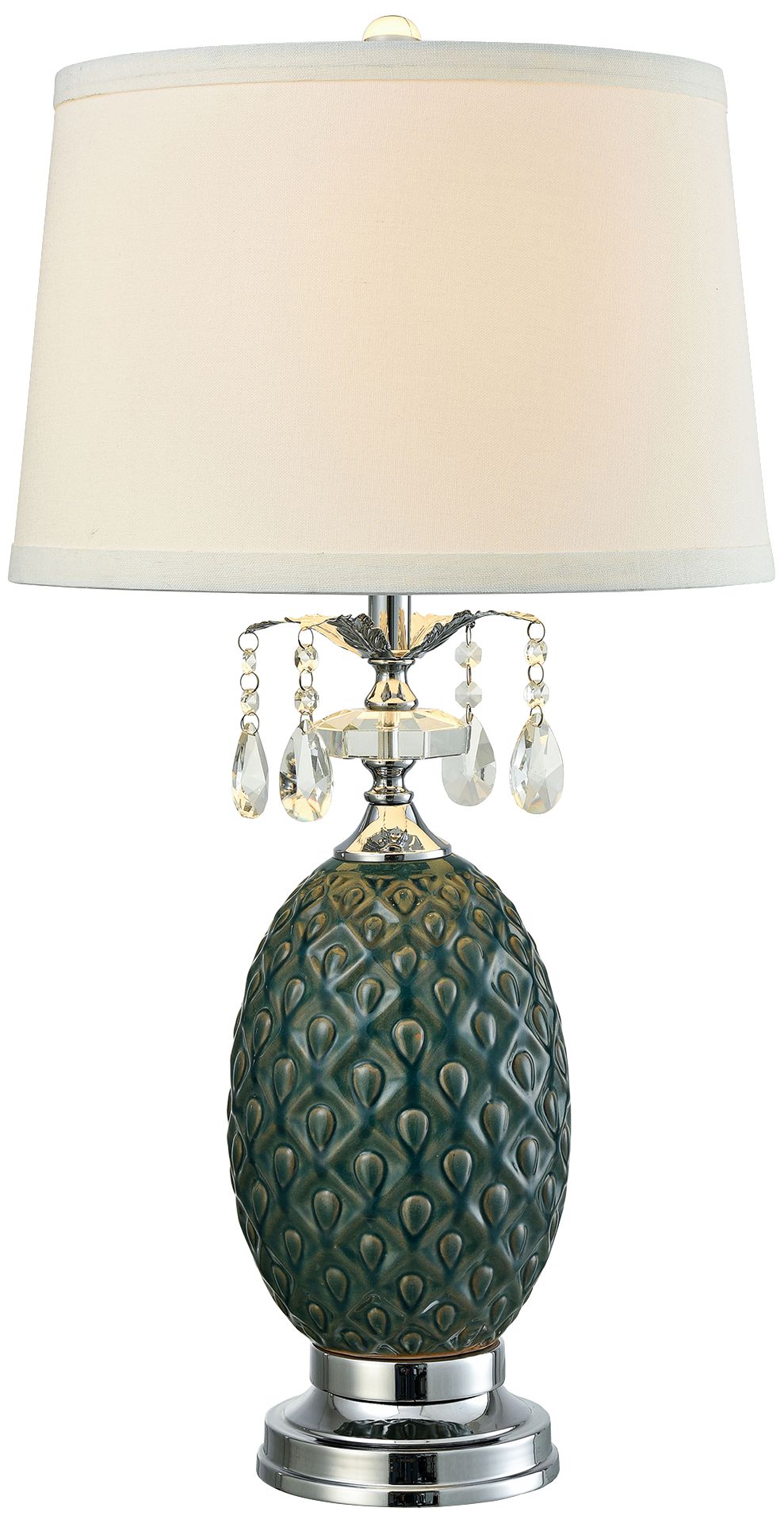 Dale Tiffany Maxie Turtleback Amber Ceramic LED Table Lamp