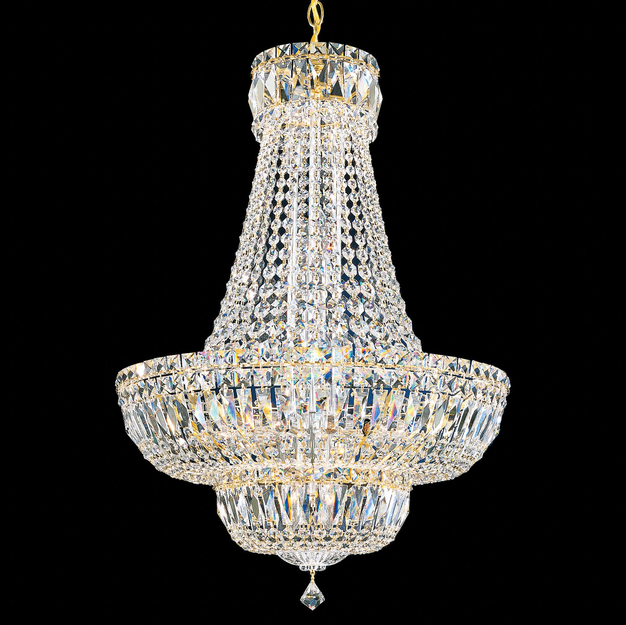 Schonbek Petit Crystal Deluxe 21" Wide Aurelia Chandelier