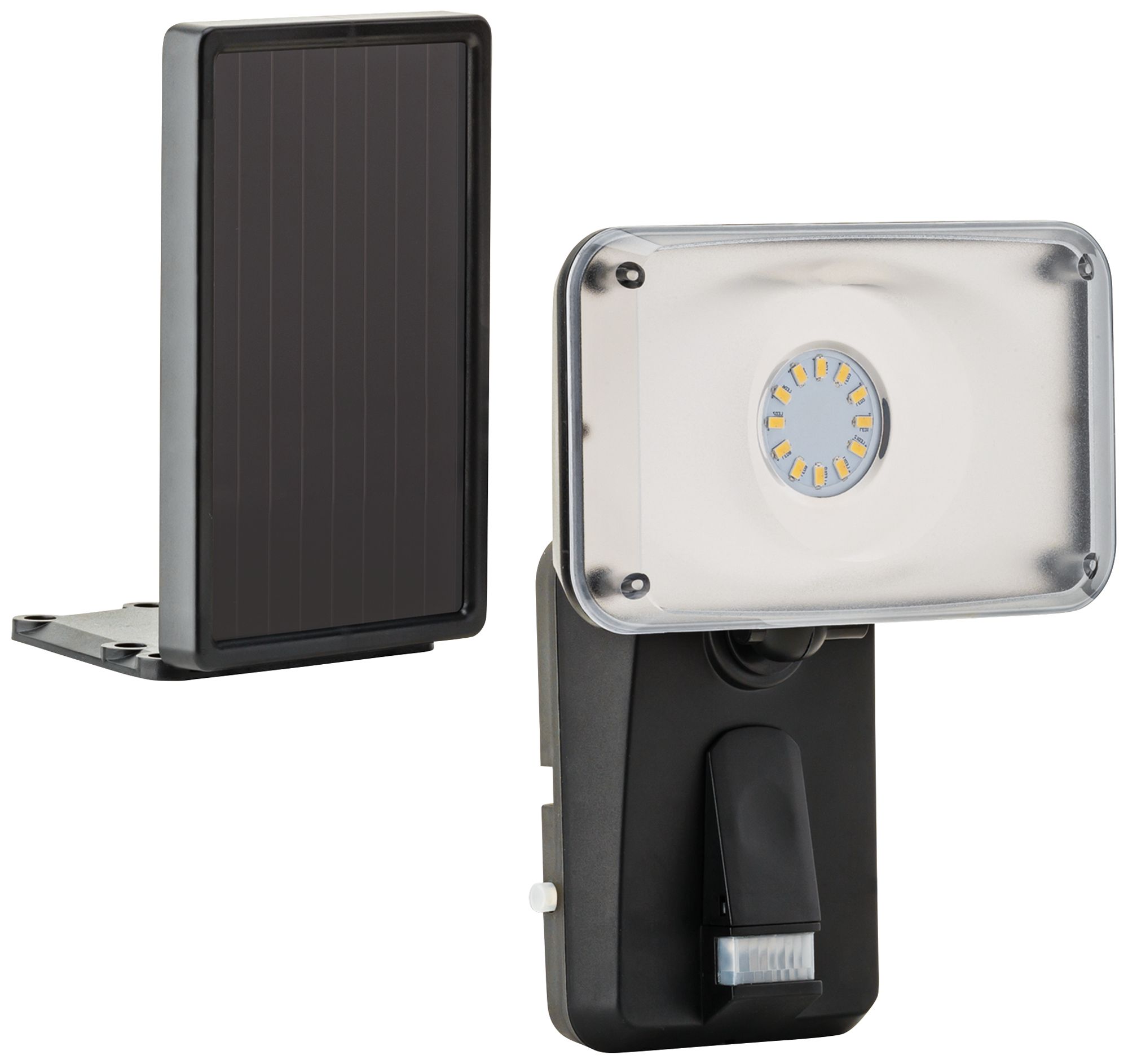 Black Motion Solar Powered LED Security Light
