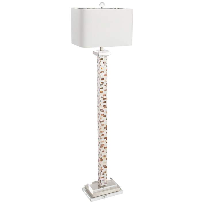 Pearl Floor Lamp 14k56 Lamps Plus, Mother Of Pearl Standing Lamp