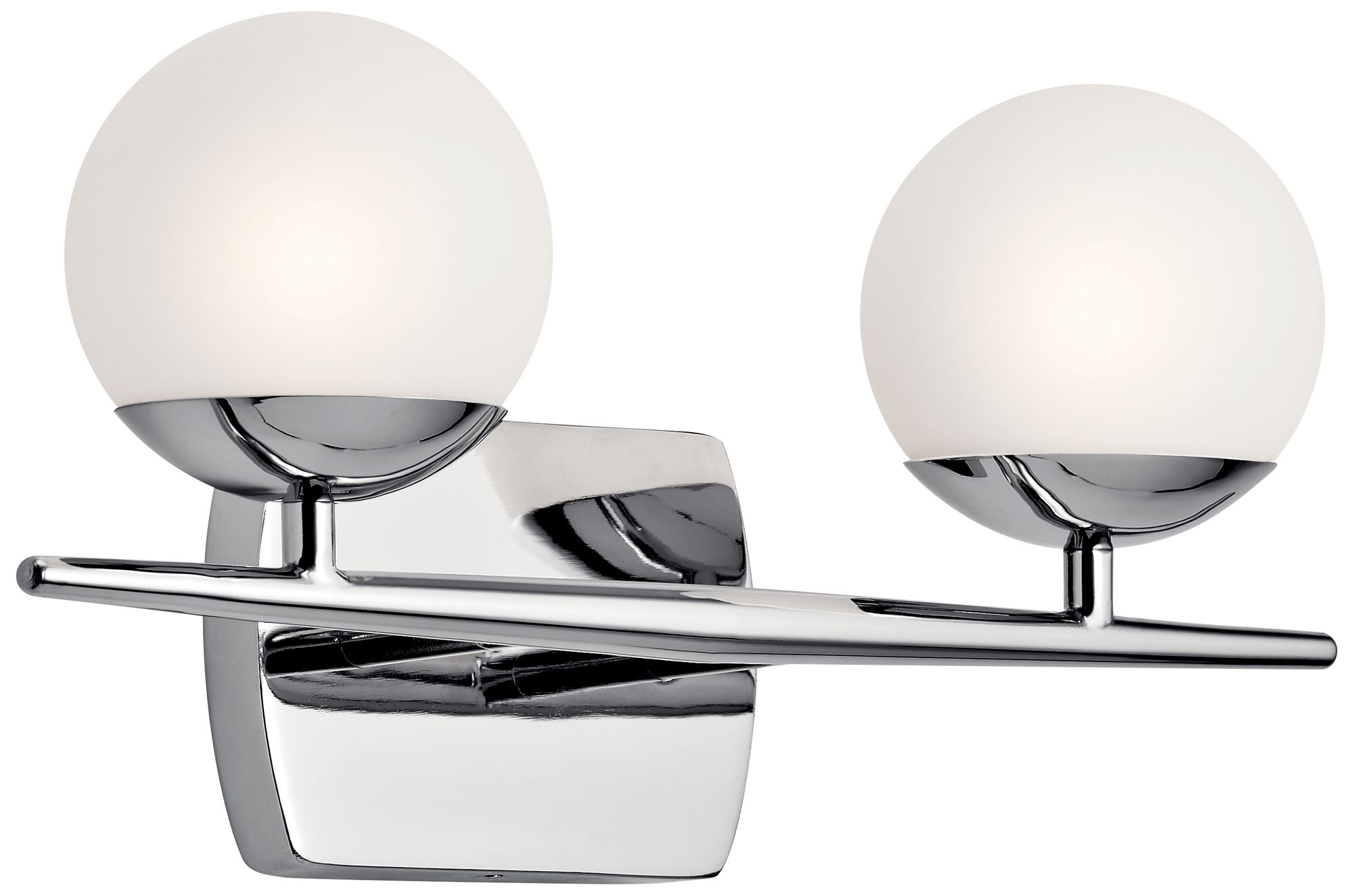 Kichler Jasper 7 3/4" High Chrome 2-Light Halogen Wall Sconce