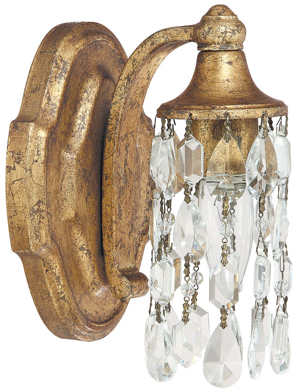 Capital Lighting Blakely 1 Light Sconce Antique Gold