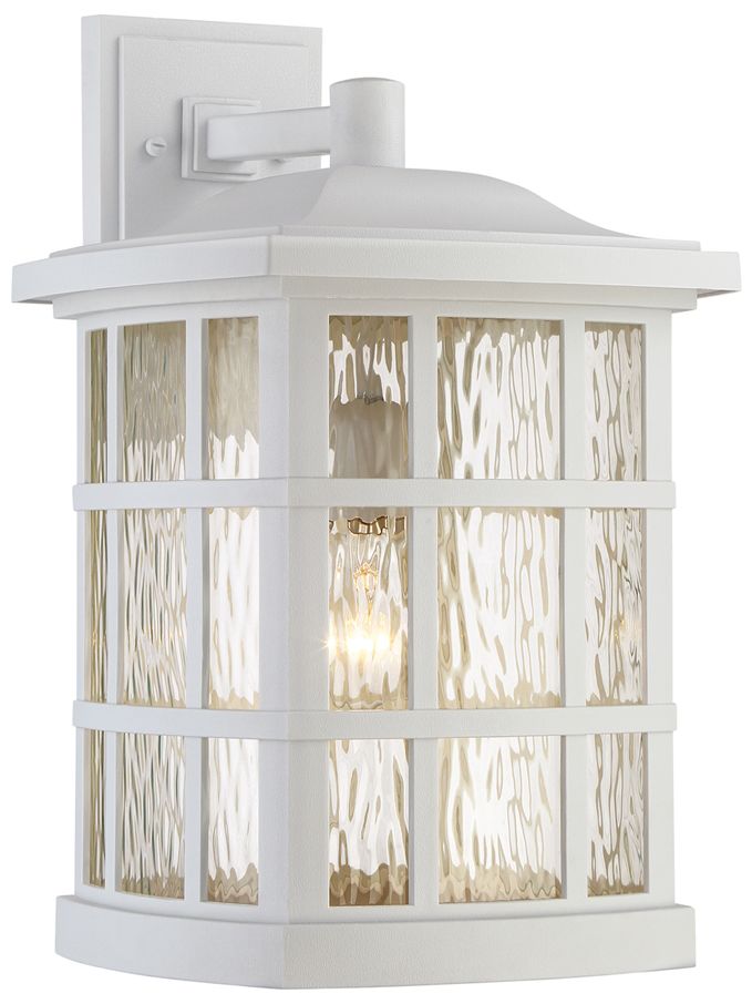 Quoizel Stonington 17" High White Lustre Outdoor Wall Light