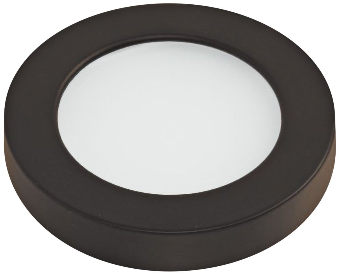 WAC HR90 3" Wide Dark Bronze Edge-lit LED Button Light