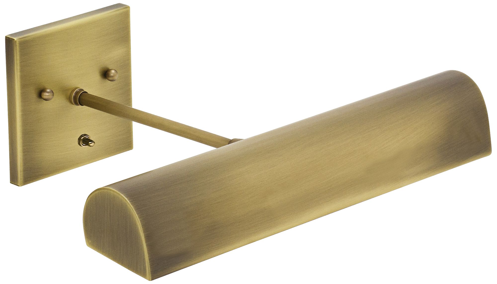 Traditional 14" Wide Antique Brass Direct Wire Picture Light