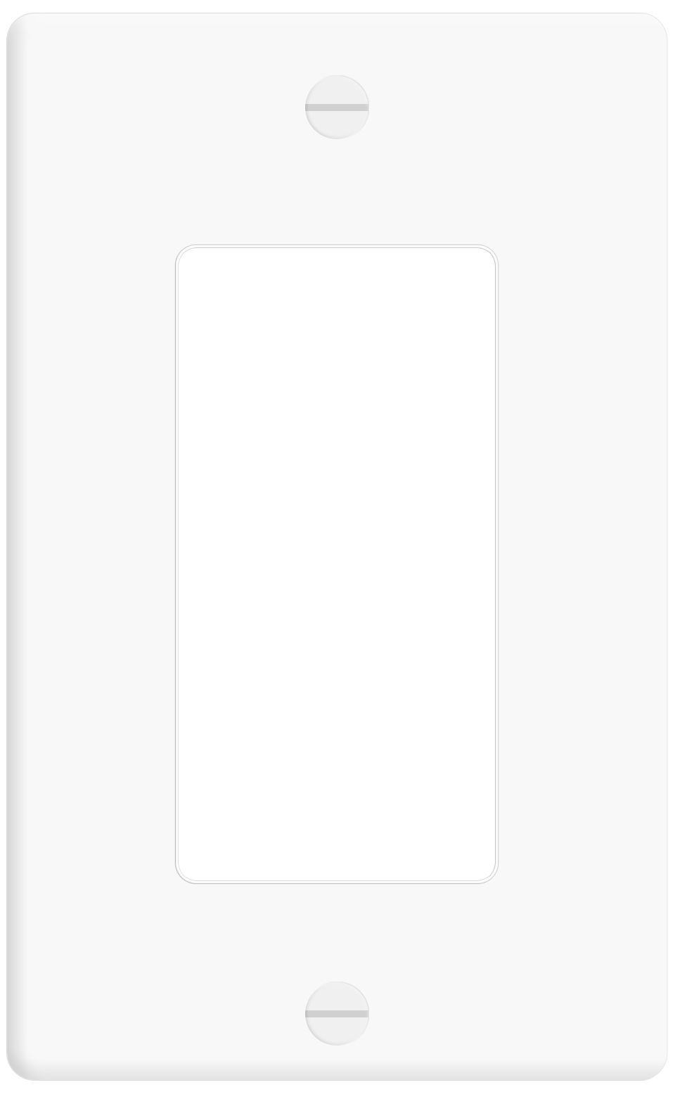 Leviton Single White Faceplate – Durable, Modern Wall Covering