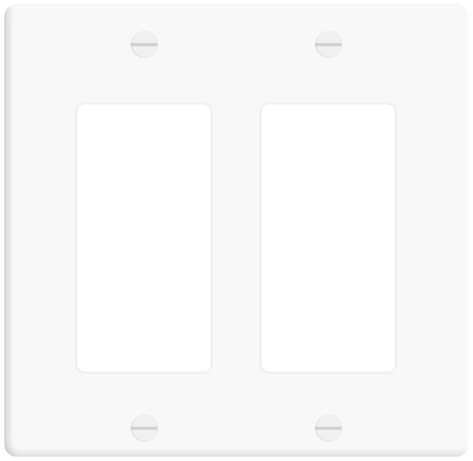 2 Gang Rocker Switch Wall Plate