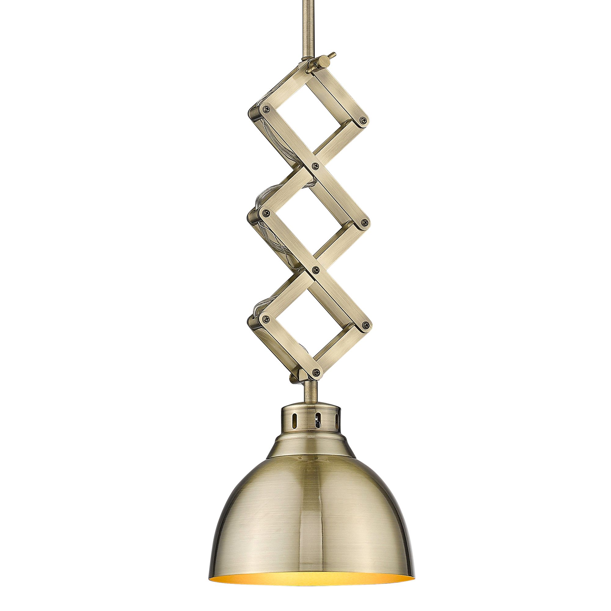 Hawthorn 7 3/4" Wide Aged Brass Mini Pendant Light