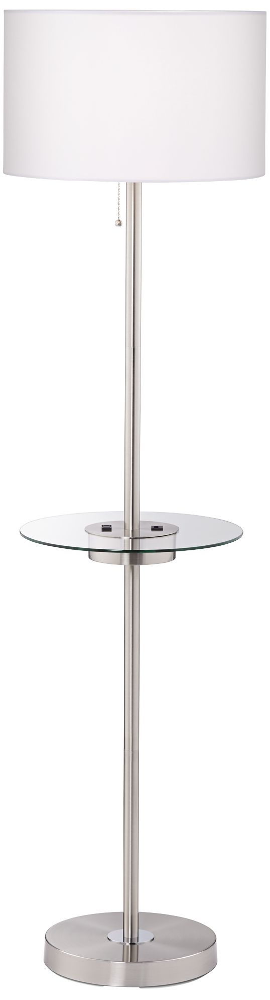 floor lamp with table and usb port