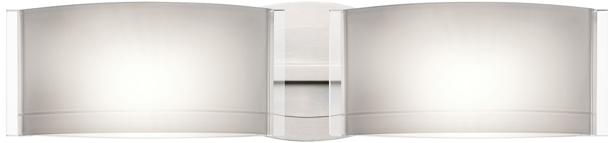Besa Jodi 5" High Satin Nickel 2-Light Wall Sconce
