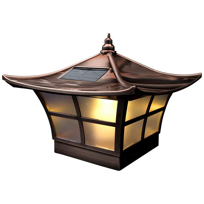 Ambience 7 High Copper Plated Outdoor, Lamps Plus Outdoor Solar Lighting