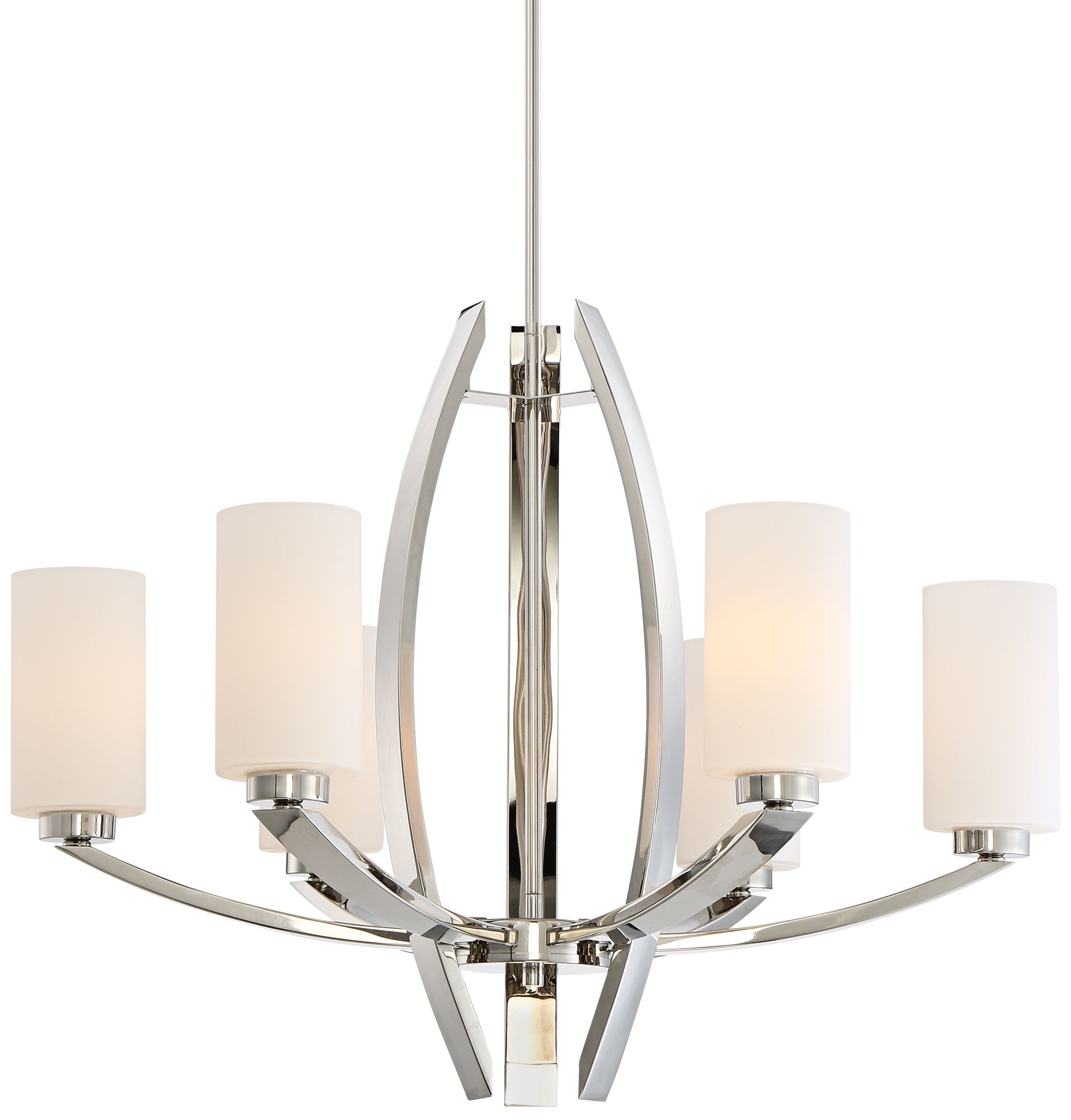 Metropolitan Glimrende 28 3/4" Wide Polished Nickel Chandelier