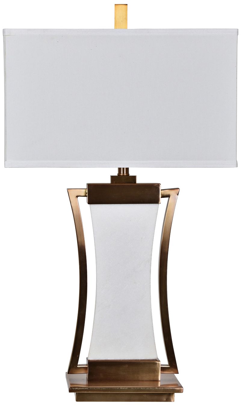 Crestview Collection Sullivan Brass and Marble Table Lamp