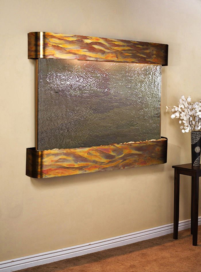 Teton Falls 45"H Rustic Multi-Color Stone Fountain-Rnd Edges