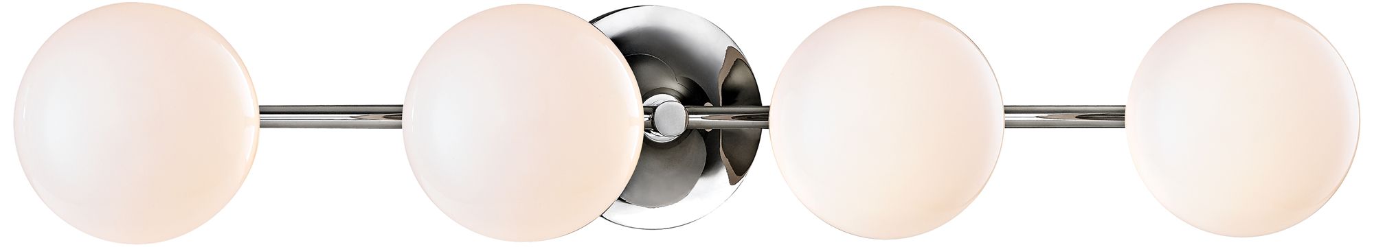 Fleming 28 1/2" Wide Polished Nickel 4-LED Bath Light