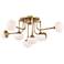 Fleming 36 1/2" Wide Aged Brass 8-LED Ceiling Light