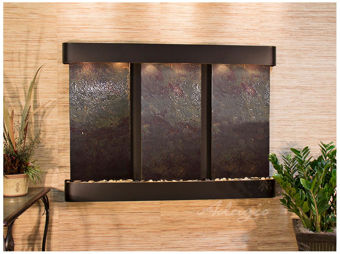 Olympus Falls 54"H Featherstone Round Indoor Copper Fountain