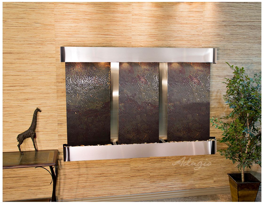 Olympus Falls 54"H Featherstone Round Indoor Wall Fountain