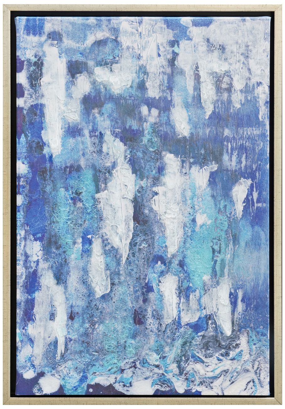 Confetti Embellished 30" High Framed Canvas Wall Art