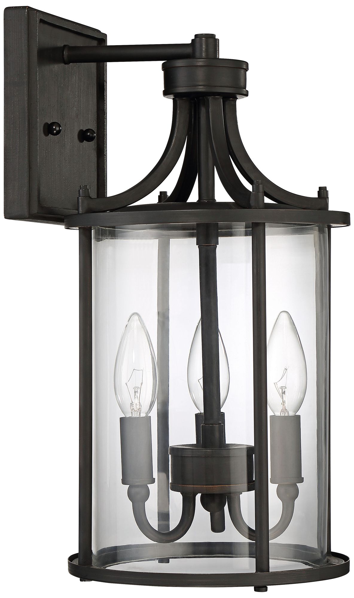 Carlton 15 1/2" High Aged Brushed Bronze Outdoor Wall Light