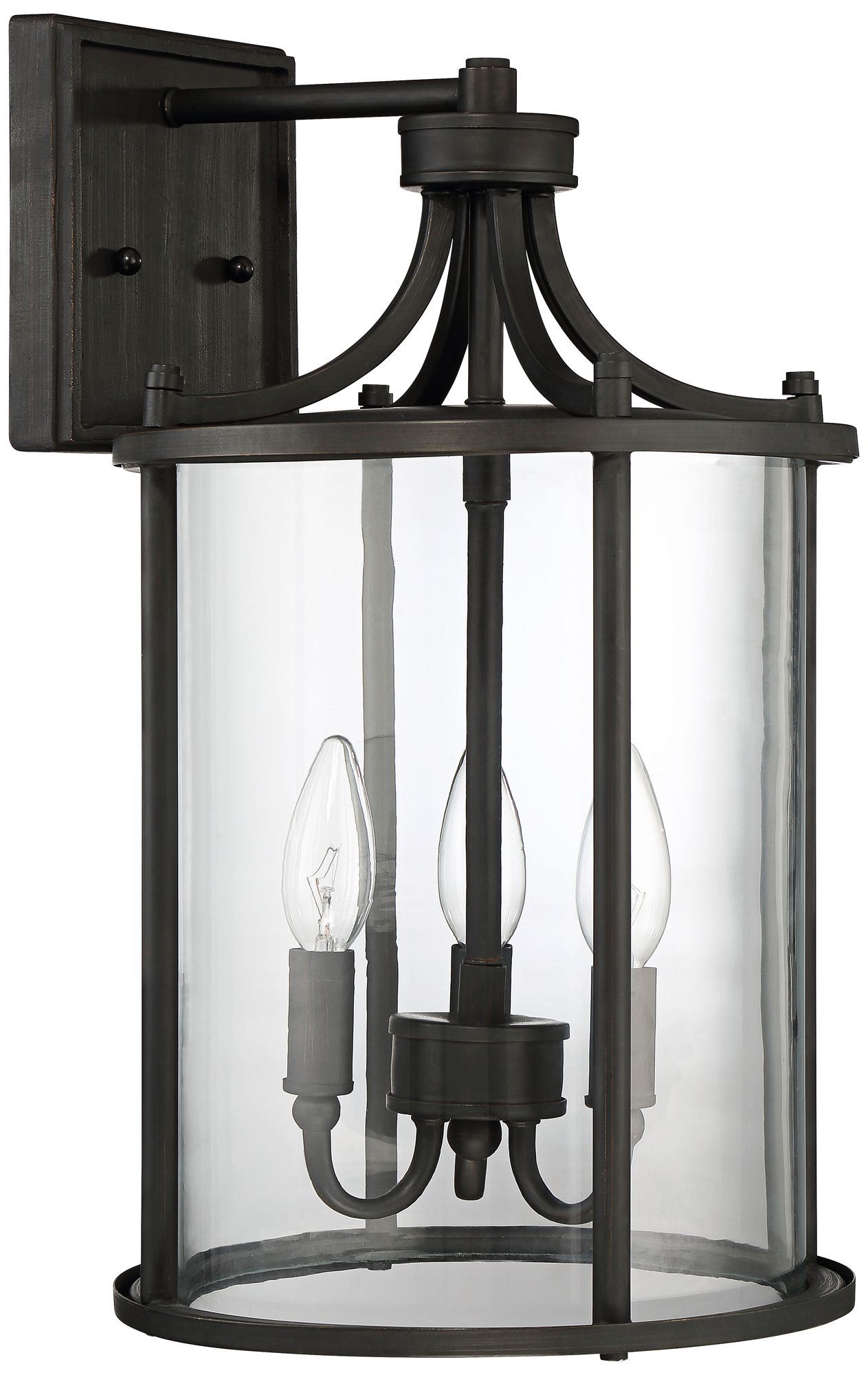 Carlton 17 1/4" High Aged Brushed Bronze Outdoor Wall Light