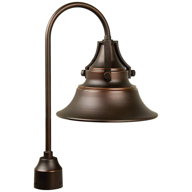 Union 21 1/4&quot; High Gilded Oiled Bronze Outdoor Post Light