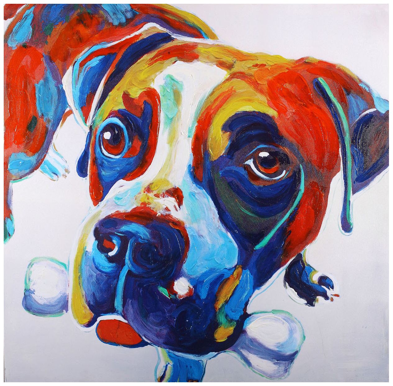 Crestview Collection Nellie Hand-Painted 40" Square Wall Art