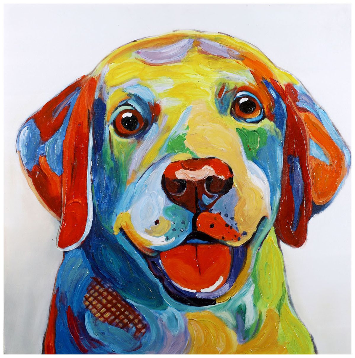 Crestview Collection Roz Hand-Painted 40" Square Wall Art