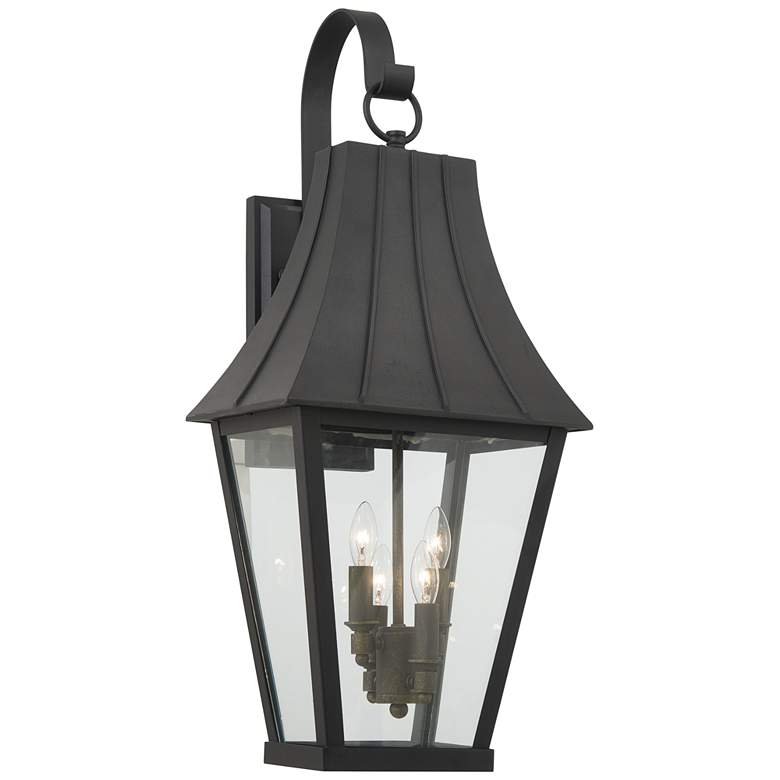 Chateau Grande 28&quot; High Coal Outdoor Wall Light