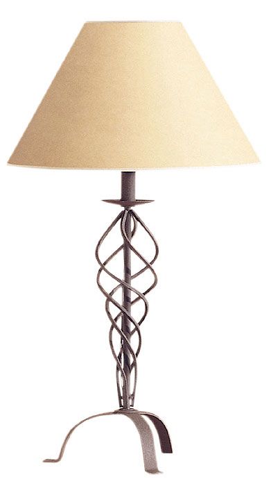 Desert Wrought Iron Collection Beige Shade Table Lamp
