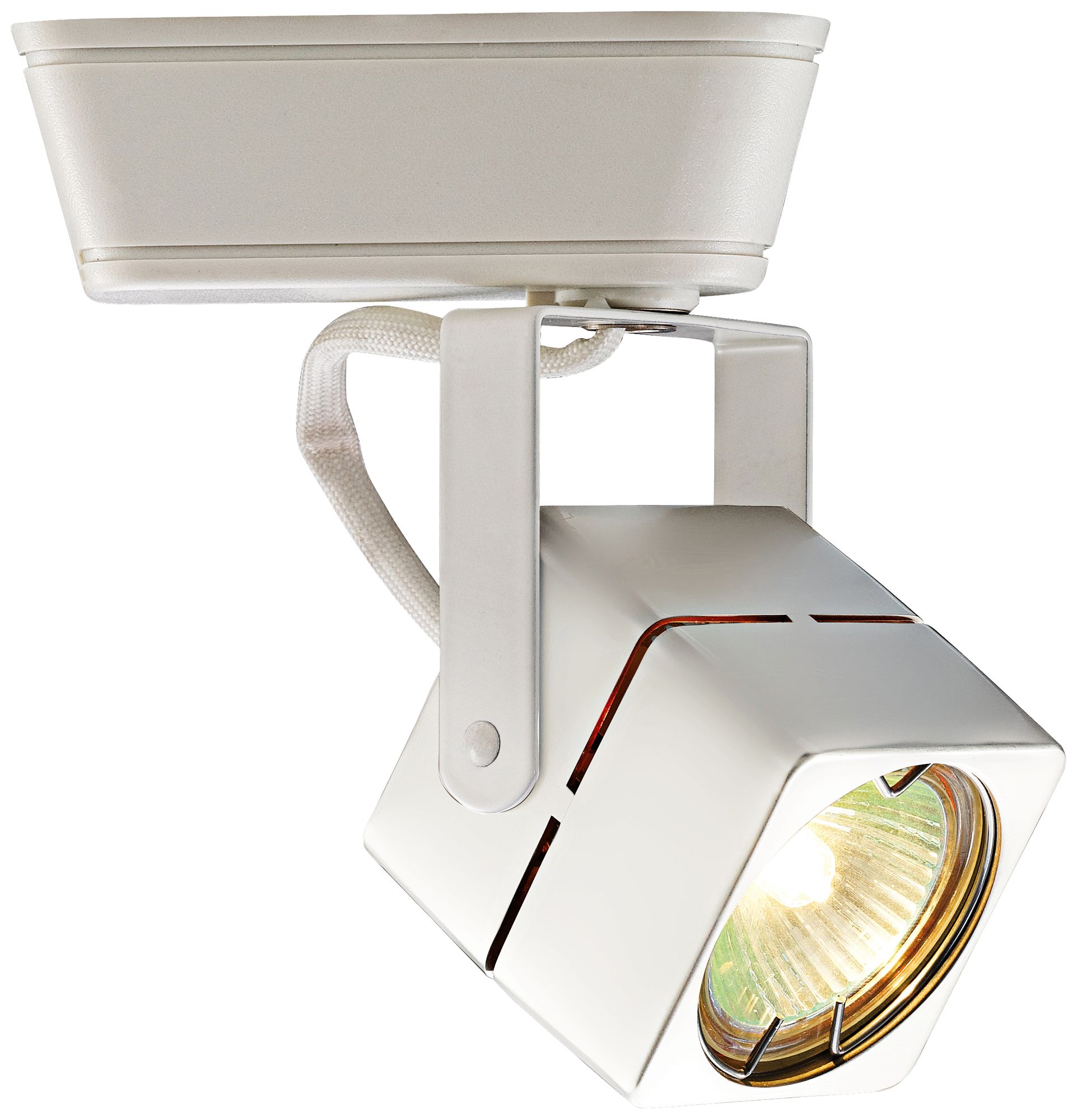 WAC MR16 Halogen Cube White Track Head for Juno Track System 16605