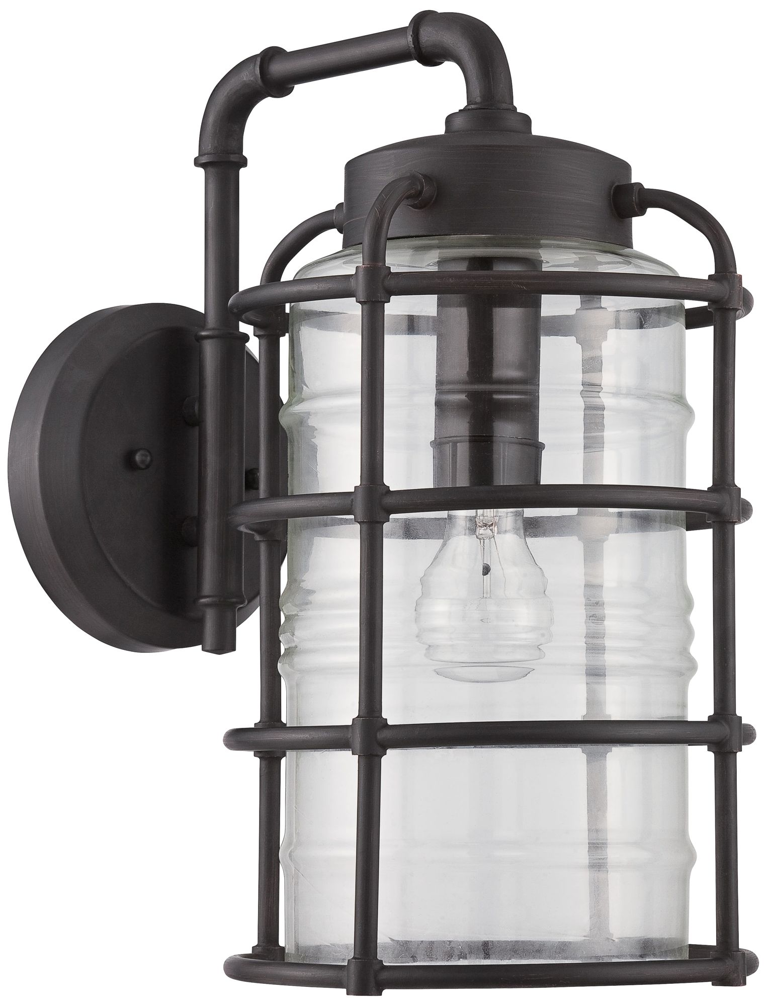 Hadley 16 3/4" High Aged Brushed Bronze Outdoor Wall Light